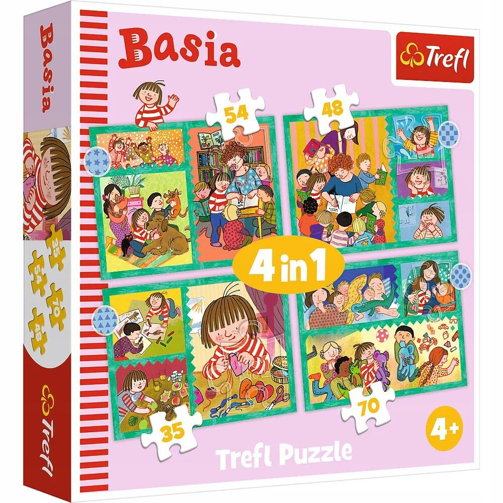 Puzzle 4W1 207 Układanka Przygody Basi BASIA Przedszkolaki 4+ Trefl_6