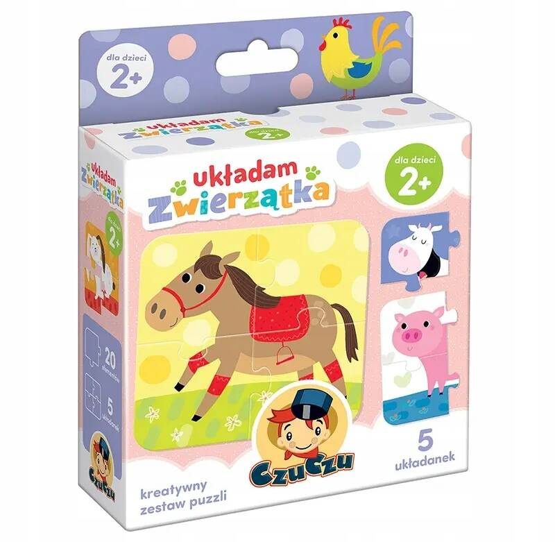 Puzzle Układam Zwierzątka Układanka 2+ CzuCzu_1