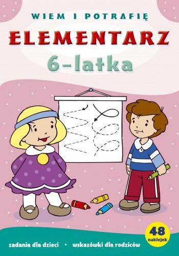 Elementarz 6-Latka Sześciolatka Wiem i Potrafię Z Naklejkami 6+ Skrzat_1