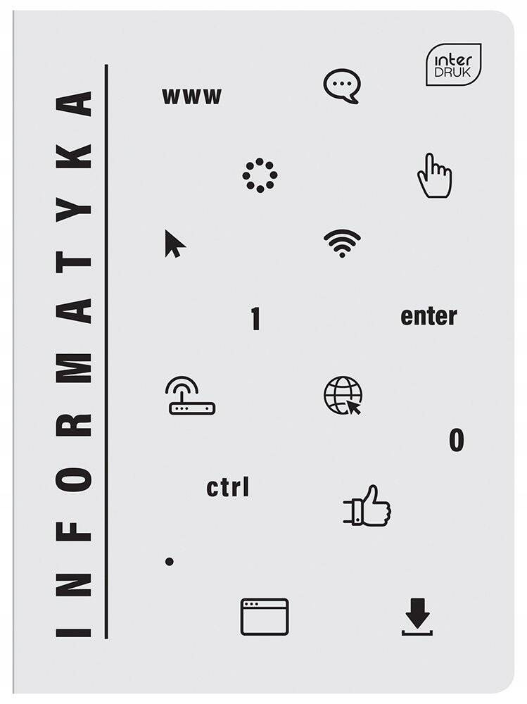 Zeszyt Szkolny Tematyczny INFORMATYKA A5 60 Kartki W Kratkę 70g Interdruk_1