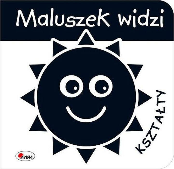 Książeczka Kontrastowa Karty Książeczki Dzieci Maluszek Widzi KSZTAŁTY_1