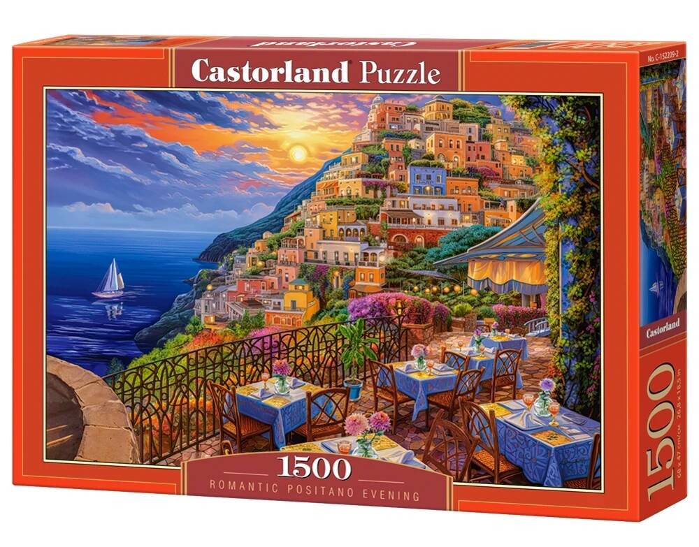 Puzzle 1500 Układanka Wieczór WŁOCHY Krajobraz Widok Obraz 9+ Castorland_2