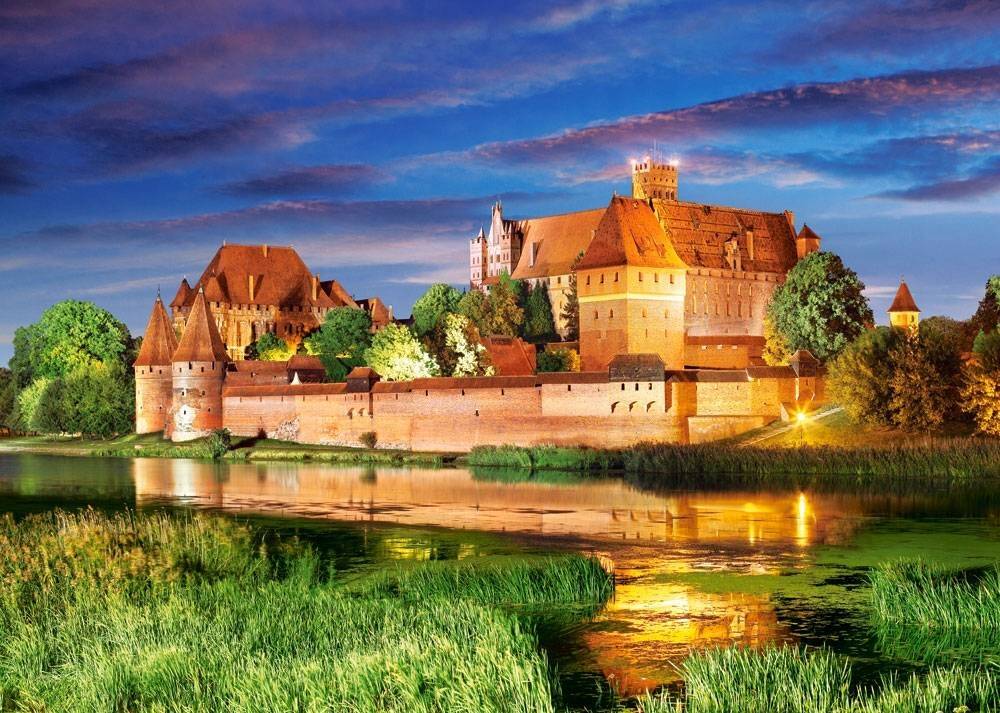 PUZZLE WIDOK RZEKA ZAMEK MALBORK 9+ 1000 CASTOR_1