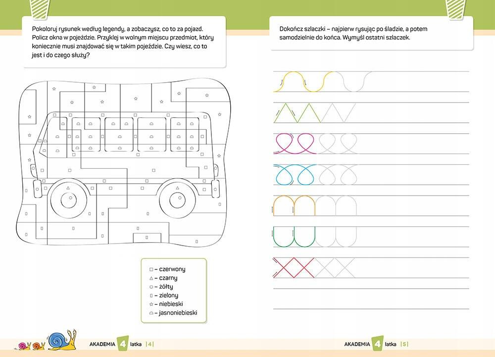 Akademia 4-Latka Czterolatka Zadania Ćwiczenia Z Naklejkami Naklejki Greg_2
