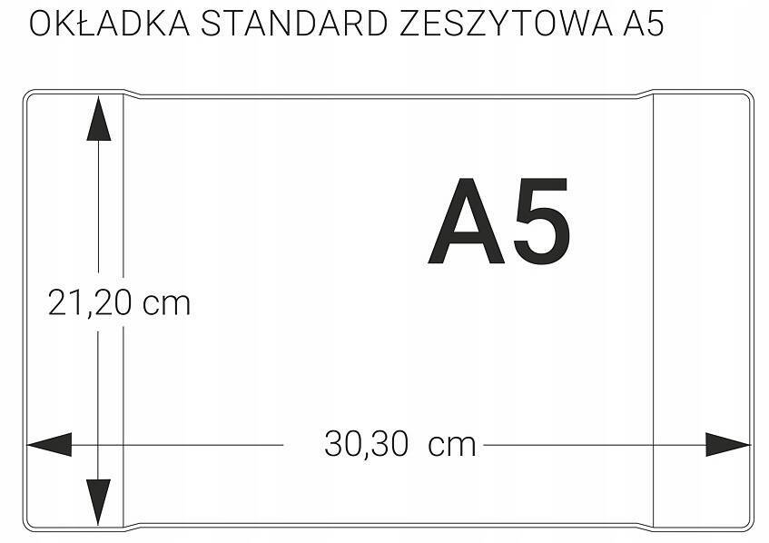 10x Okładka Szkolna Na Zeszyt Książki A5 PRZEZROCZYSTA Biurfol ZESTAW_3