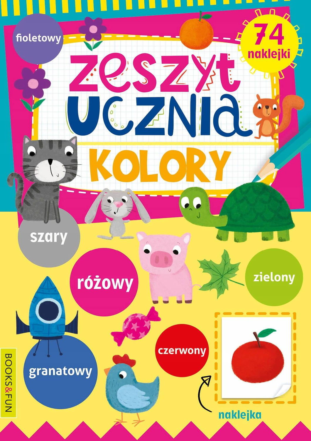 Zeszyt Ucznia Kolory + Naklejki BooksAndFun_1