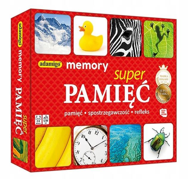 Gra Memory Super Pamięć Pamięciowa Dla Dzieci 5+ Adamigo_1