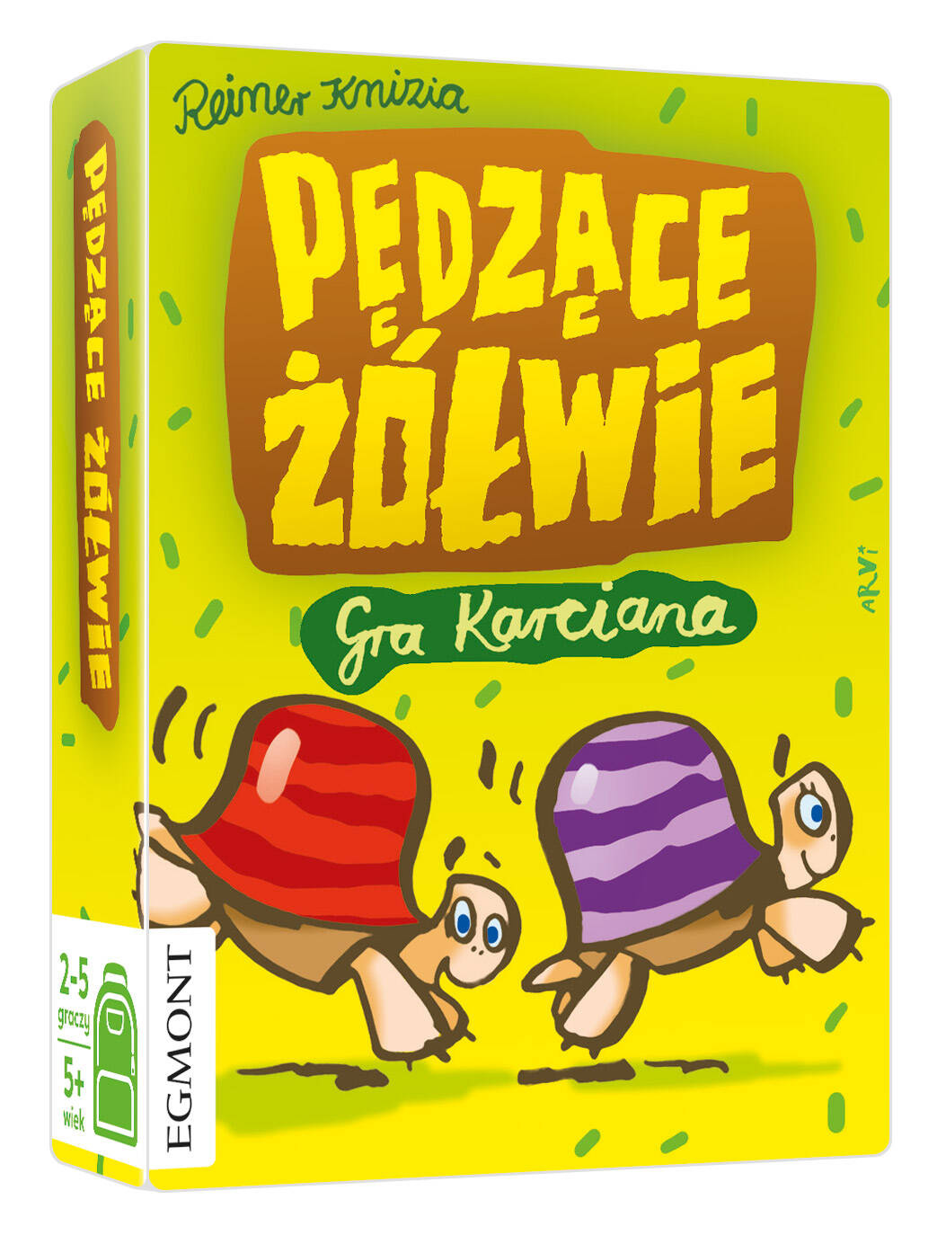 Pędzące Żółwie Gra Karciana Gry Do Plecaka Rodzinna 5+ Egmont_1