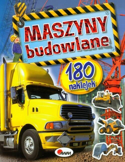 Maszyny Budowlane Łamigłówki Puzzle Labirynty 180 Naklejek 3+ AWM_1