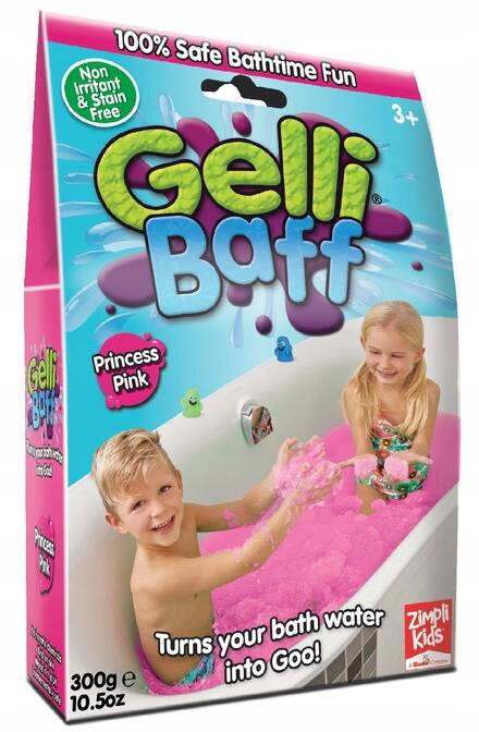 Magiczny Proszek Do Kąpieli Różowy Zmieniający Konsystencję Gelli Baff_1