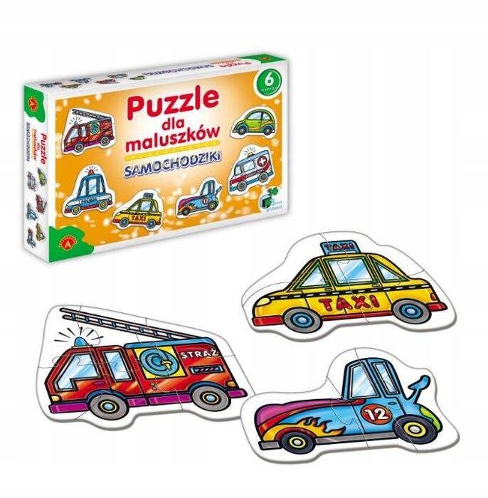 Puzzle Dla Maluszków SAMOCHODZIKI Układanka Dla 3 Latka 3+ Alexander_2