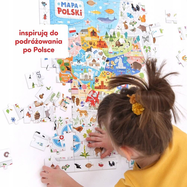 Puzzle Obserwacyjne Mapa Polski 117el. 5+ CzuCzu 6725697_3