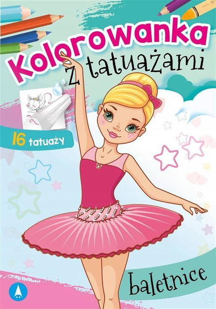 Kolorowanka Z Tatuażami Baletnice 3+ Skrzat_1