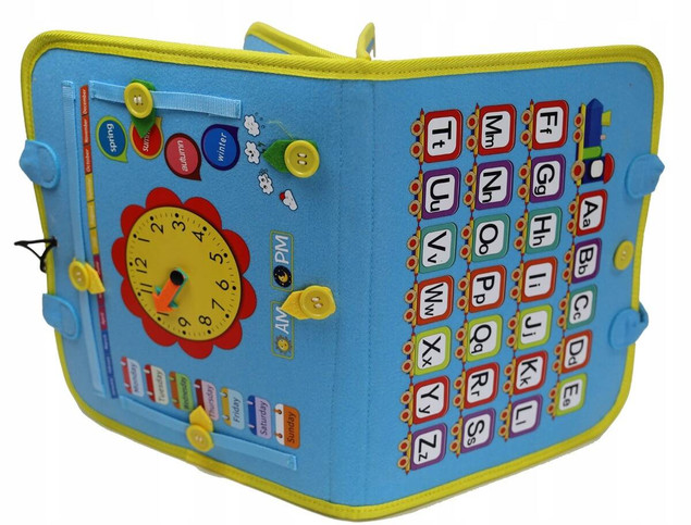Tablica manipulacyjna MONTESSORI sensoryczna ZAMEK_3