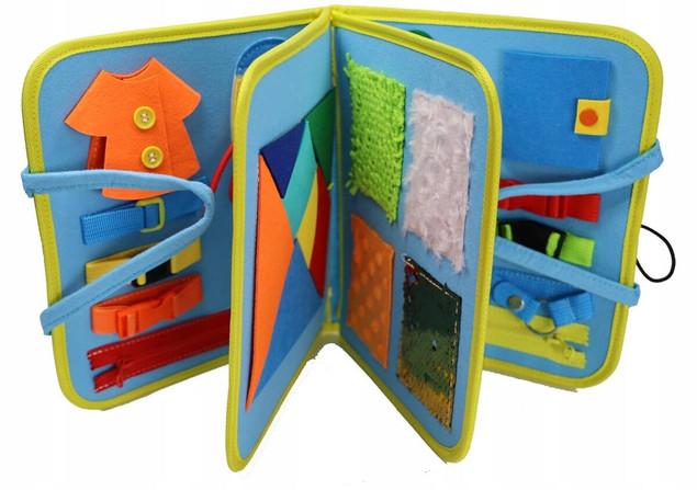 Tablica manipulacyjna MONTESSORI sensoryczna ZAMEK_5