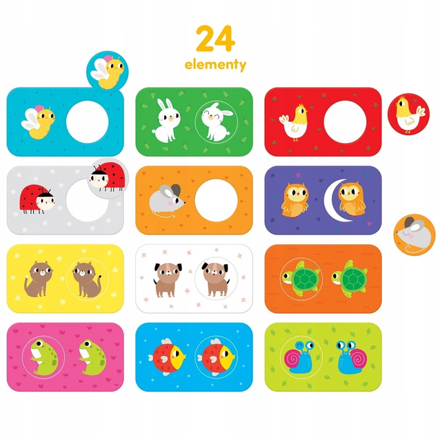 Układanki Z Dziurką Przyjaciele Puzzle 15M+ CzuCzu_2