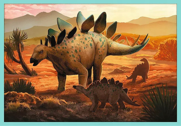 Puzzle 10w1 Układanka Gady DINOZAURY Prehistoryczne Świat 6+Trefl_4