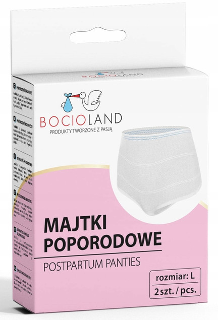 BOCIOLAND WIELORAZOWE MAJTKI POPORODOWE SIATECZKOWE L 2szt_2