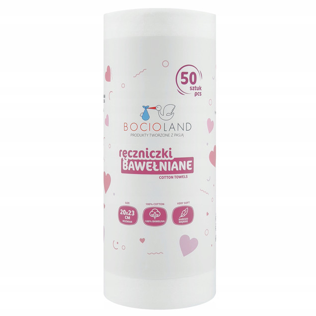 5 x 50szt Ręczniki bawełniane dla Niemowląt Noworodków Bawełniane Naturalne_2