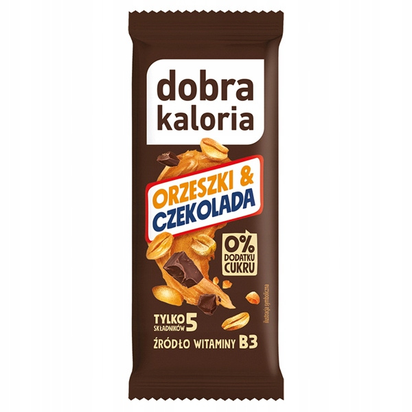 10x DOBRA KALORIA Zestaw Zdrowych Batonów Bez Cukru 10szt Mix Fit Przekąska_7