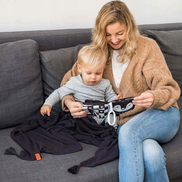 BABYONO Książeczka Sensoryczna BACK WHITE 0M+ 542_8