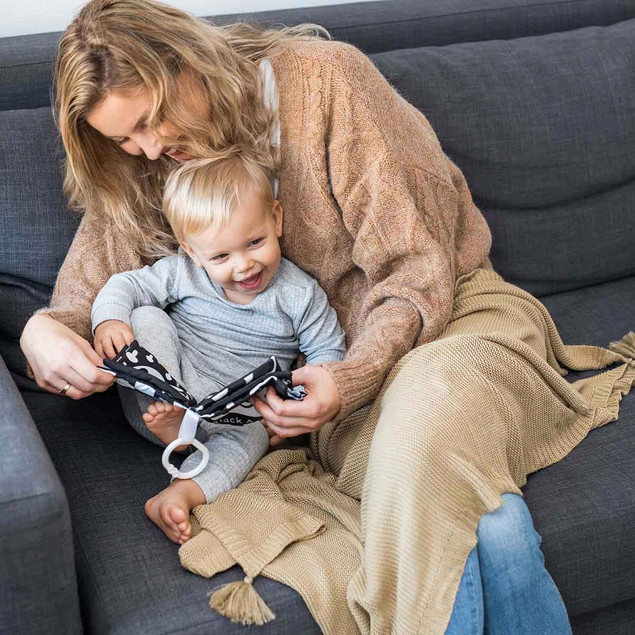 BABYONO Książeczka Sensoryczna BACK WHITE 0M+ 542_9