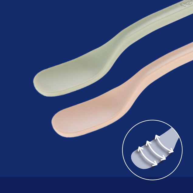LOVI Pierwsza Łyżeczka Do Karmienia 2 Sztuki ŁOSOSIOWE 35/584_bei_6
