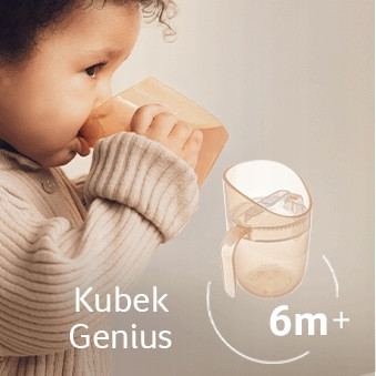 LOVI Kubek TRENINGOWY Genius 150ml z Uchwytami BEŻOWY 6M+ 35/368_bei_6