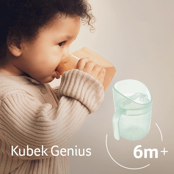 LOVI Kubek TRENINGOWY Genius 150ml z Uchwytami PISTACJOWY 6M+ 35/368_gre_6