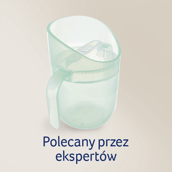 LOVI Kubek TRENINGOWY Genius 150ml z Uchwytami PISTACJOWY 6M+ 35/368_gre_7