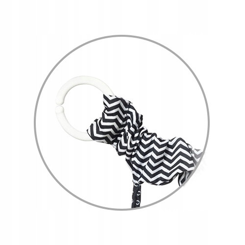 BABYONO ZAWIESZKA DO WÓZKA I FOTELIKA SENSORYCZNA KONTRASTOWA CHEESE & SKIP_2