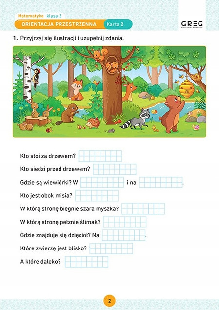 Pakiet Drugaki Karty Pracy w Szkole i w Domu Matematyka Klasa 2 Greg 2w1_3