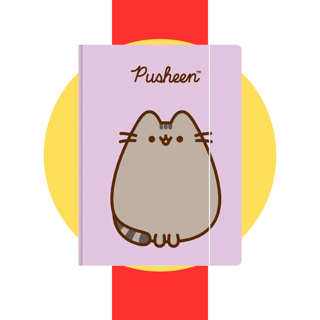 TECZKA Z GUMKĄ A4 300 g/m2 KOT PUSHEEN_3