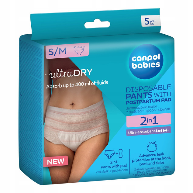 CANPOL BABIES MAJTKI CIĄŻOWE DLA KOBIET POPORODOWE S/M 2w1 5 szt._6