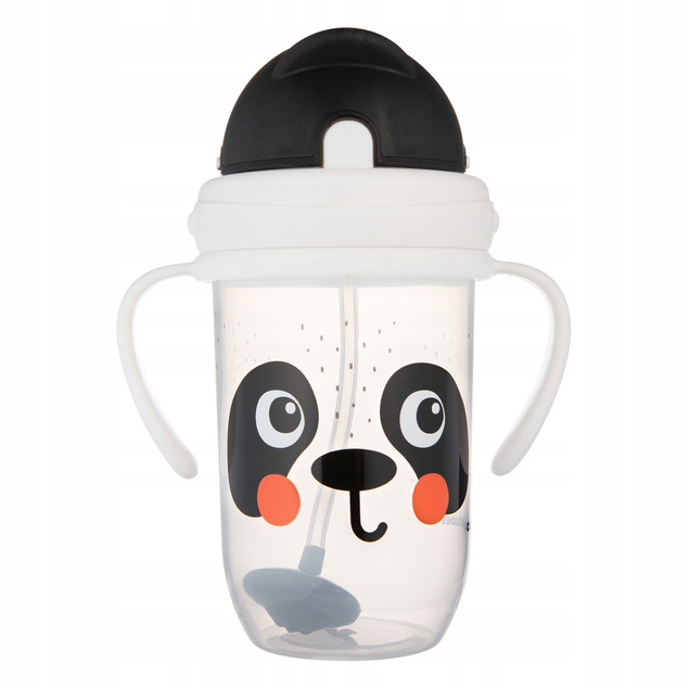 CANPOL KUBEK NIEKAPEK BIDON Z OBCIĄŻONĄ SŁOMKĄ BABIESBOO 270ml 56/617 WHITE_3