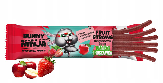BUNNY NINJA MIX SMAKÓW Żelki Bez Dodatku Cukru ZDROWA Przekąska Dla Dzieci_9