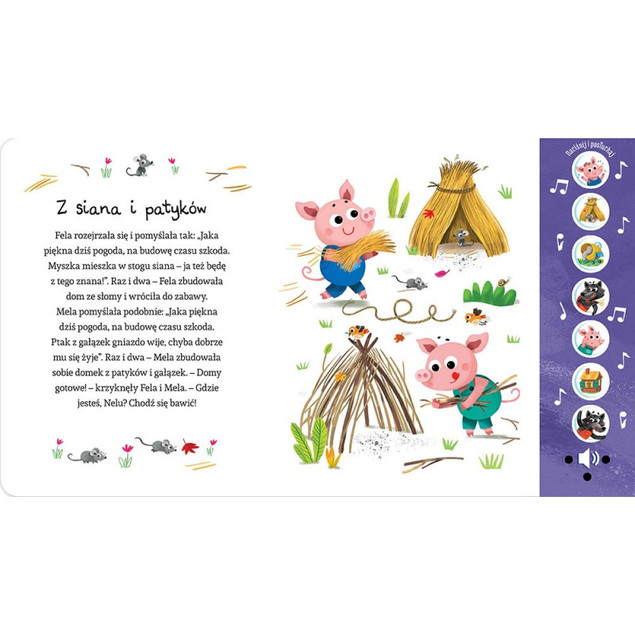 Pakiet Bajka Dźwiękowa Czerwony Kapturek Trzy Świnki Naciśnij i Posłuchaj_5