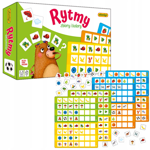 Gra Edukacyjna Rytmy Zbiory i kolory Adamigo_1