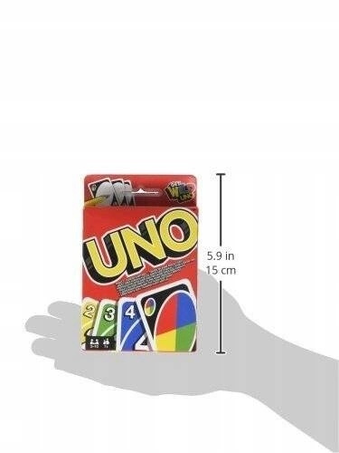 UNO Gra Towarzyska Karciana Rodzinna 2-10 Graczy 7+ Mattel_8