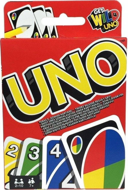 UNO Gra Towarzyska Karciana Rodzinna 2-10 Graczy 7+ Mattel_9