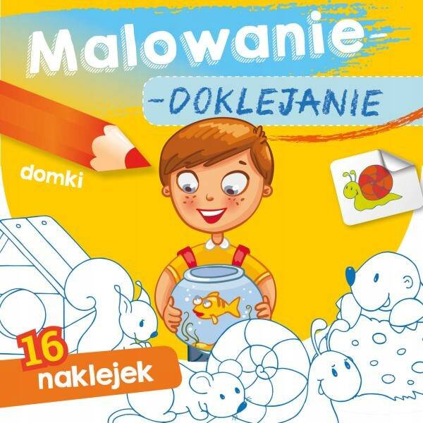 Malowanie Doklejanie Domki 16 Naklejek 3+ Skrzat_1