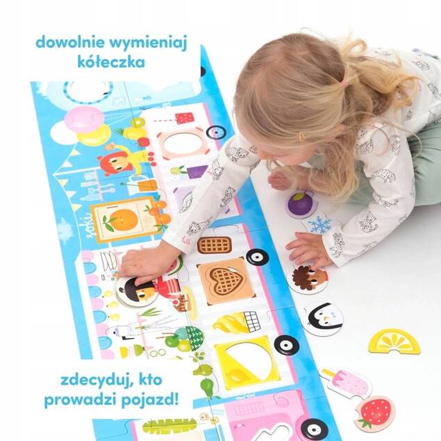 Puzzle Z Dziurką Edukacyjna Układanka Lody! Lody! 23el. 2+ CzuCzu_4