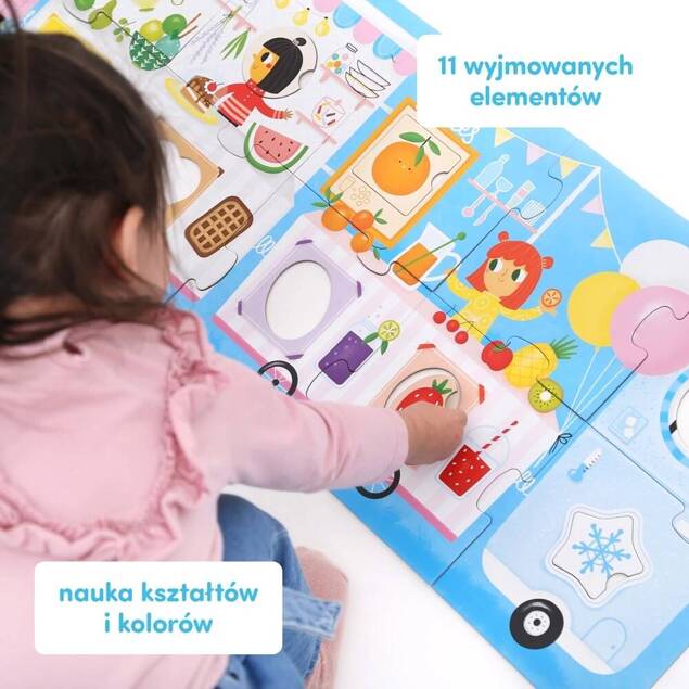 Puzzle Z Dziurką Edukacyjna Układanka Lody! Lody! 23el. 2+ CzuCzu_5