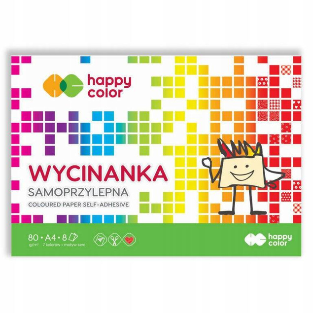 Blok Wycinanka Samoprzylepna A5 8 Kartek 80g Happy Color_3