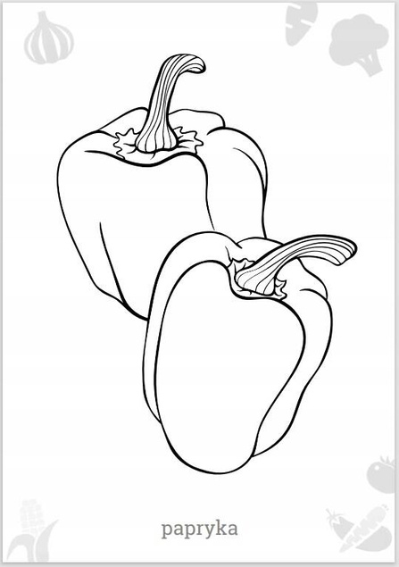 Kolorowanka Maluszkowe Malowanie Warzywa 2+ Skrzat_2