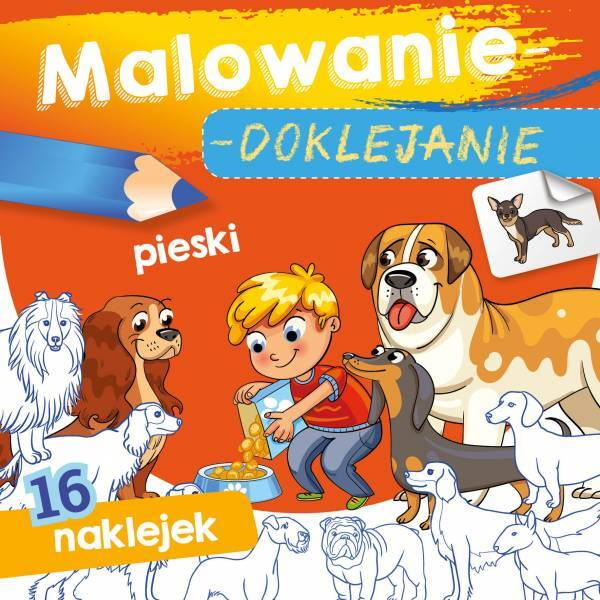 18x MALOWANIE Doklejanie ZESTAW Kolorowanka PIESKI KOTKI POJAZDY 3+ Skrzat_2