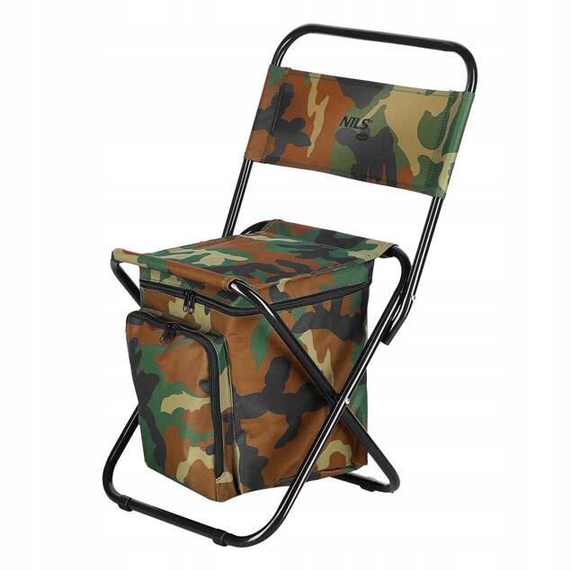 Krzesło Turystyczne Składane Ze Schowkiem Na Ryby Wędkarskie NILS Camp_2