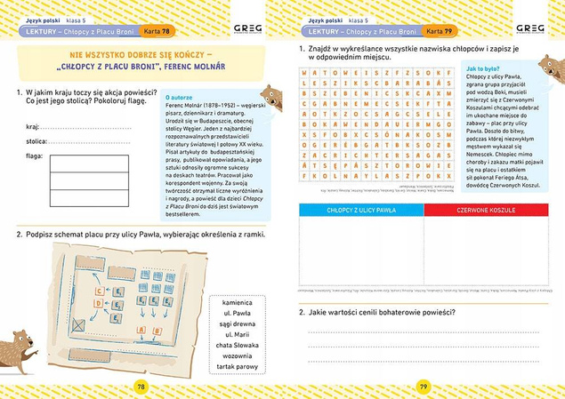 ZESTAW Kart Pracy Do Klasy 5 Język Angielski Polski Matematyka Greg_7