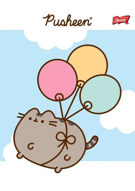 4x PUSHEEN ZESZYT SZKOLNY A5 32 Kartki Kratka KOTOROŻEC_3