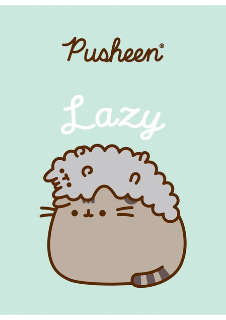 4x PUSHEEN ZESZYT SZKOLNY A5 32 Kartki Kratka KOTOROŻEC_5